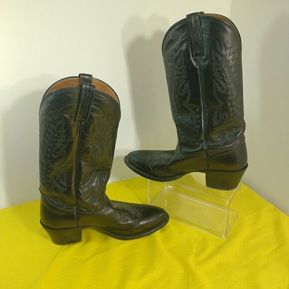 Nocoma Mens SZ 9D Black Western Boots. Condition is Pre-owned. - Picture 3 of 10